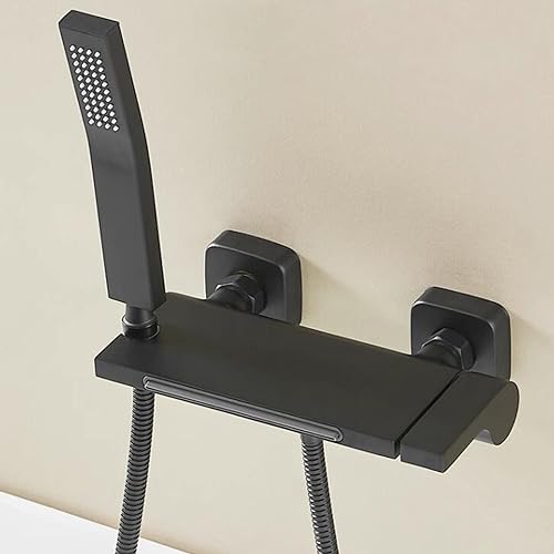 Mitigeur bain douche cascade blanc robinet baignoire laiton eau chaude
