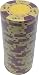 Poker Chips - (25) Yellow Ace King 14 g Clay Composite
