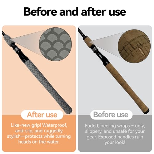 SoftShrink Fishscale Pattern Heat Shrink for Lacrosse, Tools - No Rough Edges, Customizable (45mm Dia. x 1.6m Long, Silver Gray) by SoftShrink - Image 2