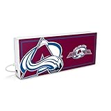 SOAR NHL LED Ambience Light Box: Elevate Your Space with Officially Licensed Wall Décor, Colorado Avalanche