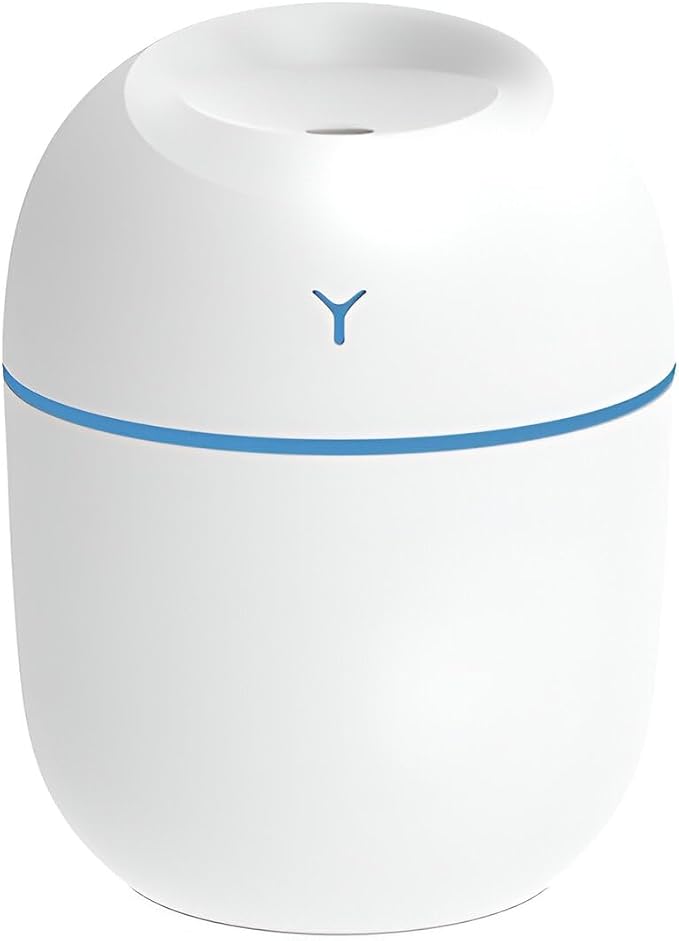 Mini difusor aromatizador USB 220ml branco portátil para escritório e aromaterapia
