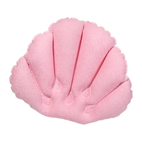 Sharplace Badekissen für Badewanne, rutschfestes, wasserdichtes Kissen, Badewannenkissen, Rosa