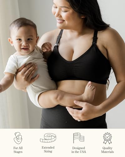 Image of Kindred Bravely Sublime Hands Free Pumping & Nursing Sports Bra | Racerback, wire free & breathable maternity bra with four way stretch. Supportive for workouts. Compatible with breast pumps