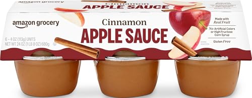 Amazon Grocery, Cinnamon Apple Sauce, 4 Oz...