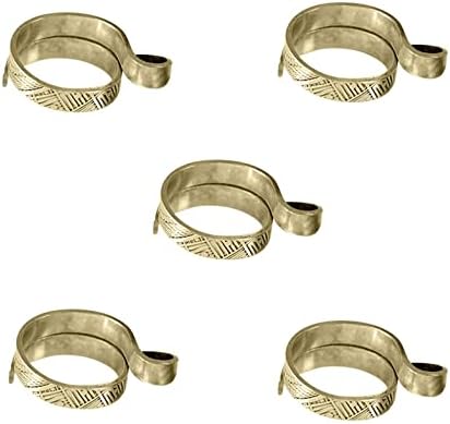 Goosuny Yarn Ring Adjustable Knitting Ring Braided Loop Crochet Loop Peacock Open Finger Ring Women Ring Silver Gold Rings Yarn Guide Finger Holder for Faster Knitting