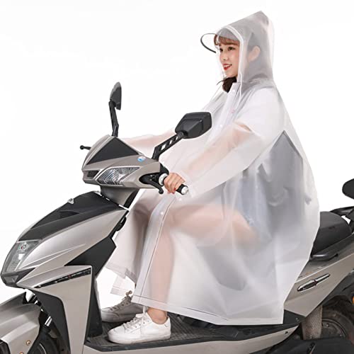 KKYOYRE Poncho de chuva adulto EVA respirável com capuz capa de chuva para ciclismo ao ar livre para