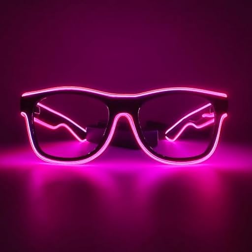 NIWWIN Gafas LED, Gafas LED Cyberpunk, Gafas de neón de alambre flexible, Para discotecas, Navidad, fiestas, regalos, disfraces de Halloween, cosplay. | Ya disponible en tu tienda friki favorita! En mundofriki.es!