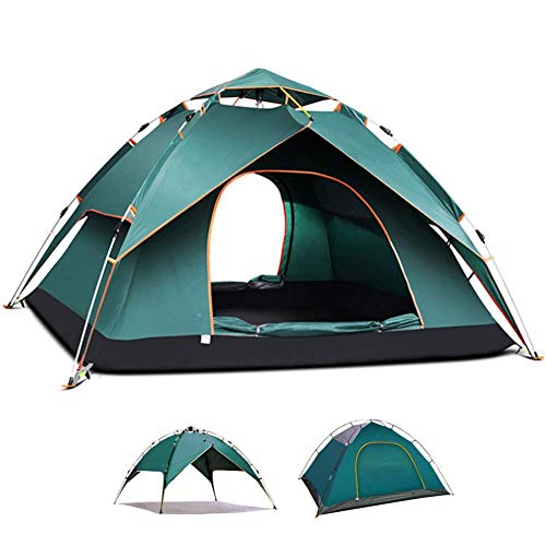 Tente automatique étanche et légère pour camping 3 à 5 places avec auvent de parc