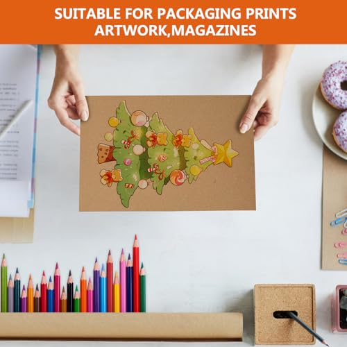 yuejuhe 20 Stück Wellpappe, Dicke Pappe zum Basteln, Bastelkarton, Braun Kraftpapier für DIY, Malen, und Kunsthandwerk (A4)