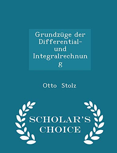 Grundz?ge Der Differential- Und Integralrechnun... 1298298040 Book Cover