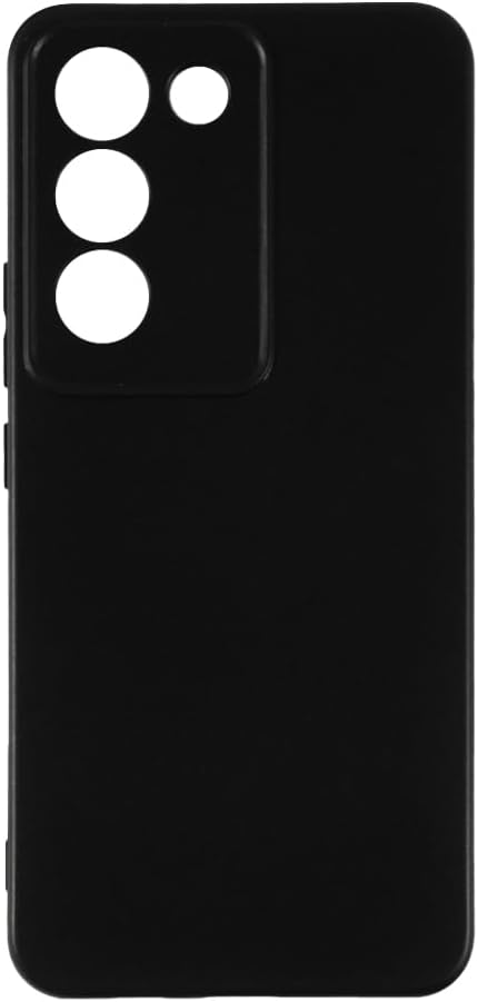 Soft Case Compatible with Vivo V30 SE 5G, Slim Shockproof Bumper Protective Back Cover, Anti-Scratch Flexible Shell, Grip-Friendly(Black)