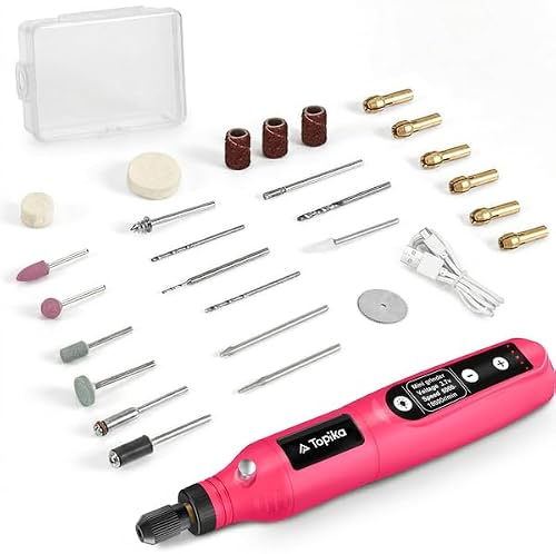 Mini cordless drill with 5 speed control and LED precision light