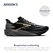 Brooks Men’s Launch 11 Neutral Running Shoe - Black/Grey/Gold - 7 Medium