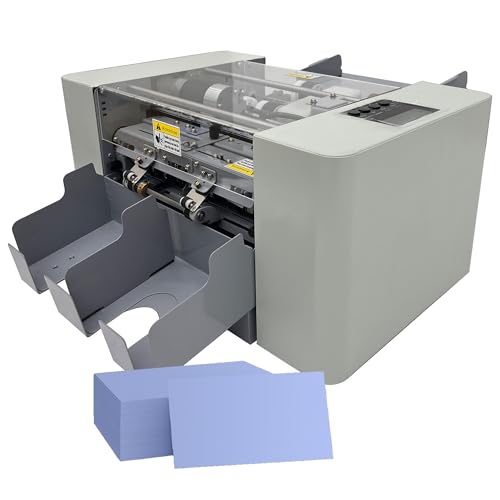 HayWHNKN A4 Automatic Business Card Cutter Machine, 110V Electric Card...