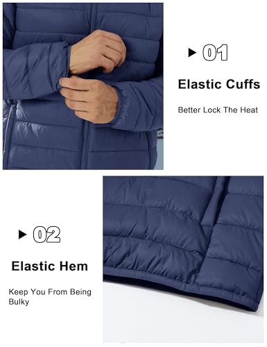 Image of CRYSULLY Men's Puffer Jacket Full Zip Warm Jacket Windproof Water Resist Jackets Winter Insulated Coat