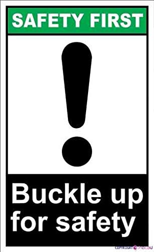 Creative Street sign warning plaque New Tin Retro Buckle Up For Safety Safe