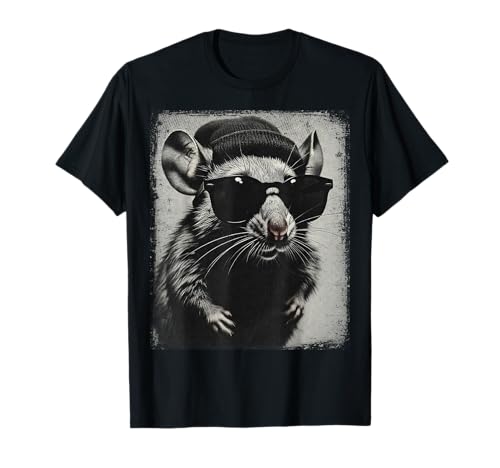 Maus Streetwear Stylisches Katzen T-Shirt