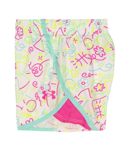 Image of Under Armour Girls' 2-piece Short Sleeve Tee and Shorts Set, Lightweight and Comfortable