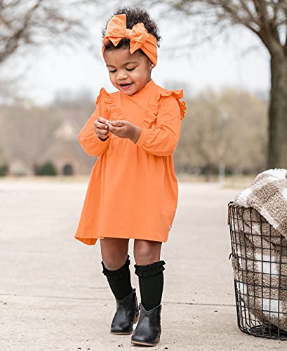 RuffleButts 3-Pack White, Navy, Black Knee High Socks - 4T-64