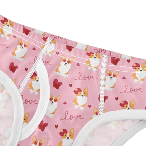Cotton Little Boys Briefs Soft Cute Corgi Toddler Underwear4