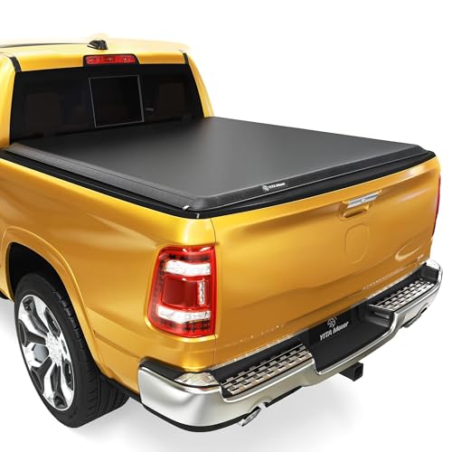 YITAMOTOR Soft Roll Up Truck Bed Tonneau Cover Compatible with 2002-2024 Dodge Ram 1500 (Classic ONLY), Fit for 2003-2025 Dodge Ram 2500 3500, Fleetside 6.4 ft Bed Without RamBox 6'4" Soft R