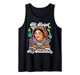 Huipil Folklorico Aztec Costume Traditional Latino Tank Top