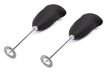 Canberry Milk Frother Electric Foam Maker Hand Blender Mixer Froth Whisker Latte Maker (Pack of 2 Beater) Multicolor