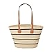 Borsa di paglia intrecciata - borsetta estiva da 40x30 cm, build leggera di paglia di carta, archiviazione del trucco con funzione di viaggio | Borsa elegante per donne, viaggi di resort, crociera, sh immagine