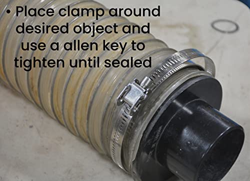 Pro Tie 33712 Quick Release All Stainless Steel Hose Clamp, Range 1-3/4" To 16" (1.75” To 16”) Diameter, 1 Pack #TOP4