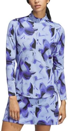 adidas Womens Women's Ultimate365 Printed Quarter-Zip Mock - Image 2