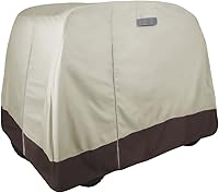 Vista 10 de Funda para carrito de golf de poliéster resistente 600Denier (bronceado, 95 pulgadas de largo x 49 pulgadas de ancho x 62 pulgadas de alto