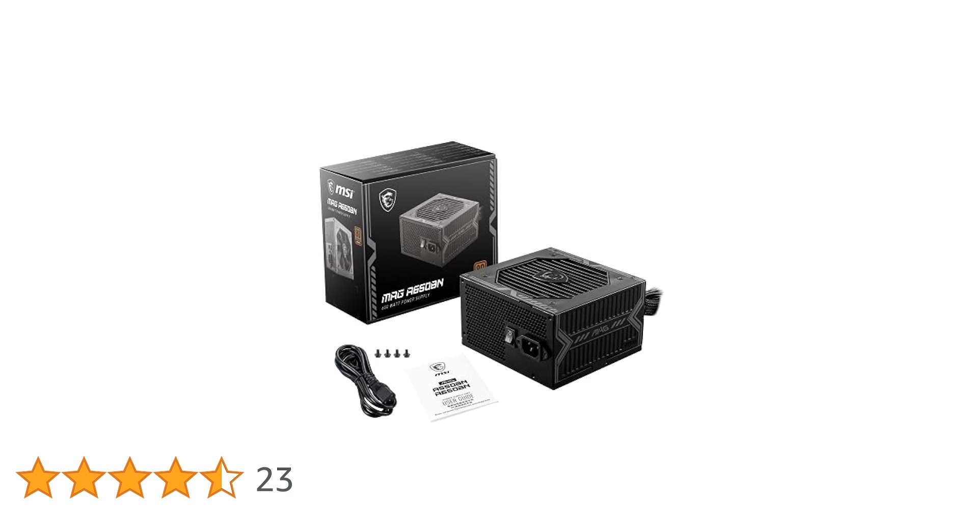 Amazon | MSI MAG A650BN PC電源ユニット 650W 80 PLUS BRONZE