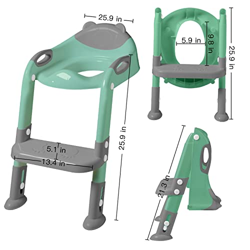 image for Potty Training Seat with Step Stool Ladder, SKYROKU Potty Training Toi