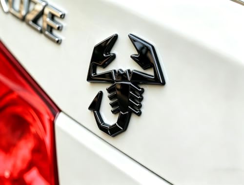 Image of 3D Scorpion Chrome Emblems Badges Sticker Car Vehicle, Truck, Motorcycle, RV, Scooter, SUV, Door, Window, Room, Wall and More Decoration (Black Scorpion)