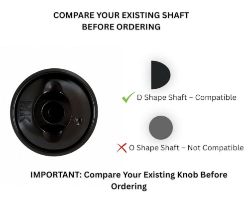 Image of Gas Stove Knobs Replacement (2 Pack) | Heat Resistant Push-On Control Knobs for Gas Stove, Cooktop & Oven | Easy Install Black