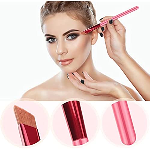 2Pcs Professional Makeup Eyebrow Brushes, Multifunctional Dimensional Eyebrow Brush And Portable Concealer Brush. Suitable For Hairline Eye Brow Contour For Women And Girls #TOP5