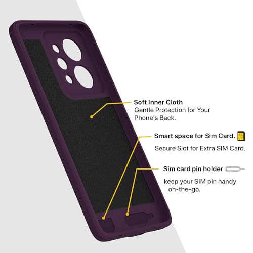 Image of Back Cover Compatible With Realme P4 Power 5G | MagFit Ring Design (Non-Magnetic) | Shockproof Case | Anti-Slip Grip | Raised Camera Edges | Slim Protective Case for Realme P4 Power 5G(Purple)