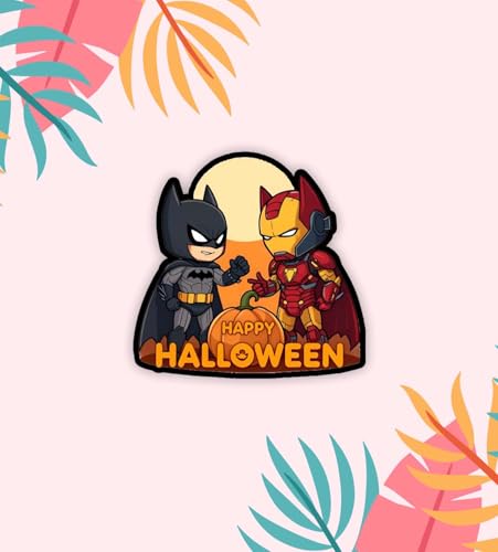 Image of Gift Me Bazar Wooden Fridge Magnet for Refrigerator Stylish | Decorative Items for Kitchen | Magnet for Almirah | Washing Machine | Indian Souvenir Gift Items (Happy Halloween)