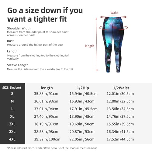 Leggings con estampado espacial 3D pantalones de entrenamiento elásticos para mujer fitness 5