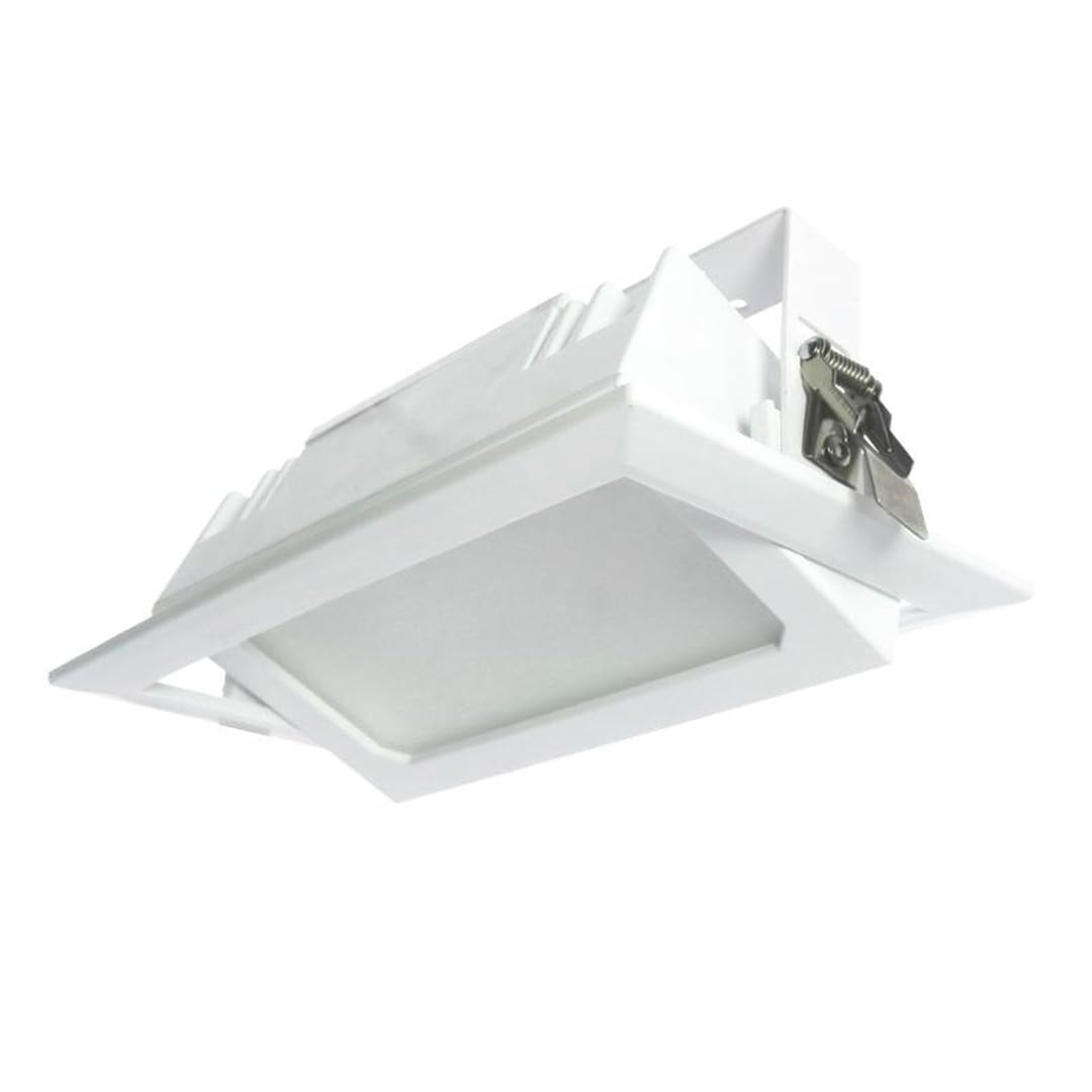 ONSSI Foco Proyecto de Techo LED 36W 3600lm,Rectangular 240x150 mm,Blanco Frío (CCT Regulable en Blanco-Neutro-Cálido), Marco Blanco Empotrado