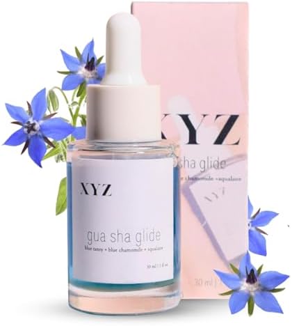 Gua Sha Glide Face Oil - Blue Tansy, Blue Chamomile, Azulene Rich...