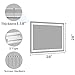 Koonmi 20x28 LED Bathroom Mirror, Backlit + Front Lit, LED Bathroom Mirror with Lights for Wall, 3 Colors, Anti-Fog, Dimmable Brightness, Memory Function, Tempered Glass