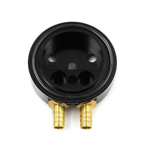 LVOUP Diesel Parts Fuel Tank Gas/Diesel Integrated Return Dual-Port Oil Pan Kit with Brass Fittings for Airdog or FASS Compatible with Cummins Duramax Powerstroke