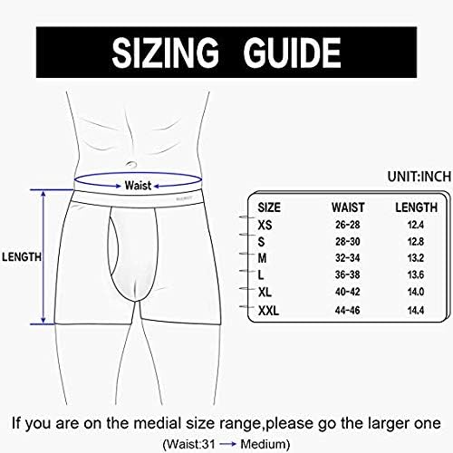 INNERSY Men's Cotton Boxer Briefs Underwear Regular Long with Pouch 7 Pack