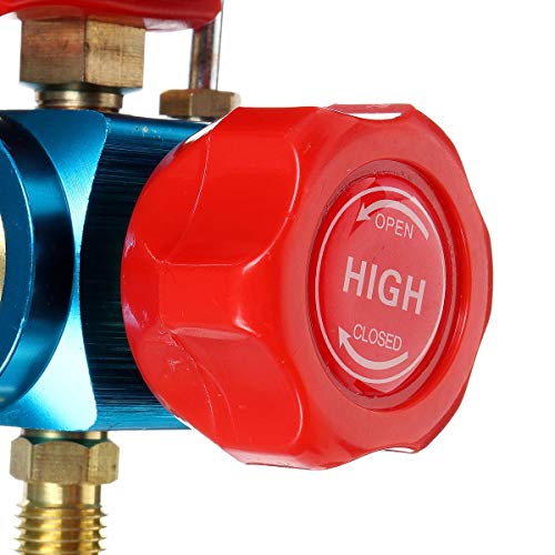 Medidor de presión digital para refrigerante R22, R12 y R410 de alta precisión en color rojo 8