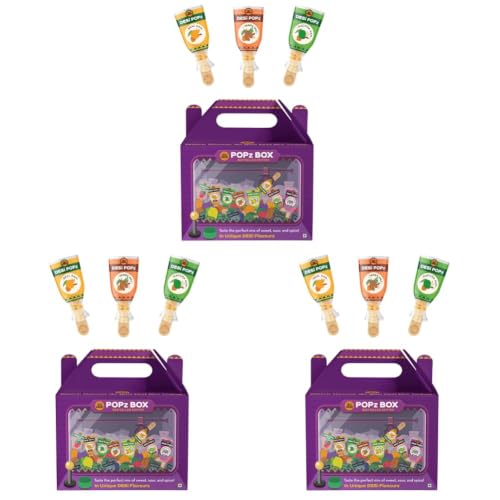 Image of GO DESi Popz Trial Pack, Gourmet Gift Hamper, Assorted, Gift Box, Tangy Imli, Kaccha Aam, Real Aam, Candy (Pack of 3)