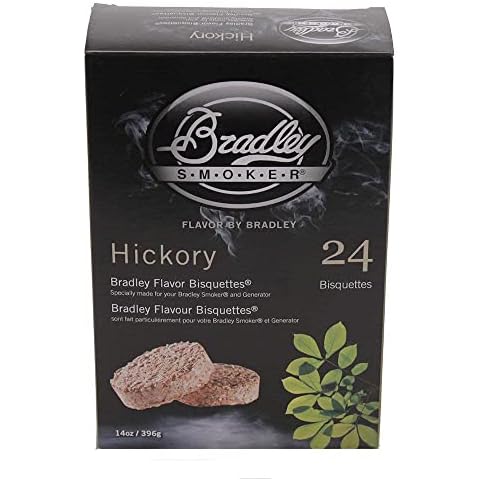 Bradley Smoker Bisquettes For Grilling and BBQ, Hickory Special Blend, 24 Pack Cover