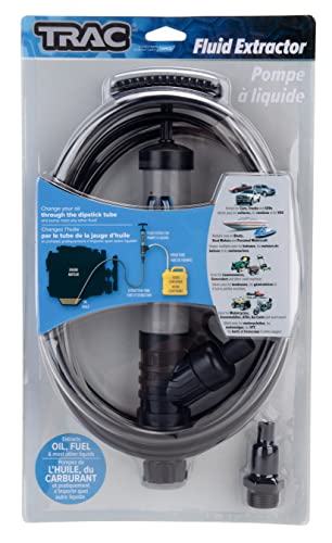 Trac Outdoors Hand Held Fluid Extractor - Ideal For Nearly All Forms Of Fluid Extraction - Includes Cap, Adapters And Hoses (69360), Gray #TOP3