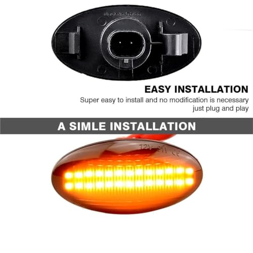 Clignotants auto LED pour remplacer les feux ternis Opel Agila - 3