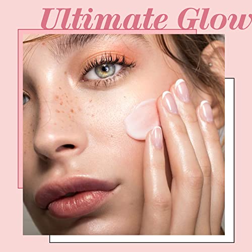 Touch In Sol Pretty Filter Glassy Skin Balm Primer 1.05 Oz. – Skin Smooth Moisturizing Primer Before Makeup - Natural Glow Face Cream Moisturizer With Shea Butter And Rose Flower Water #TOP4